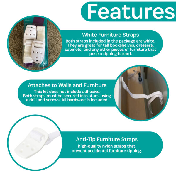 Anti-Tip Furniture Straps - Image 2