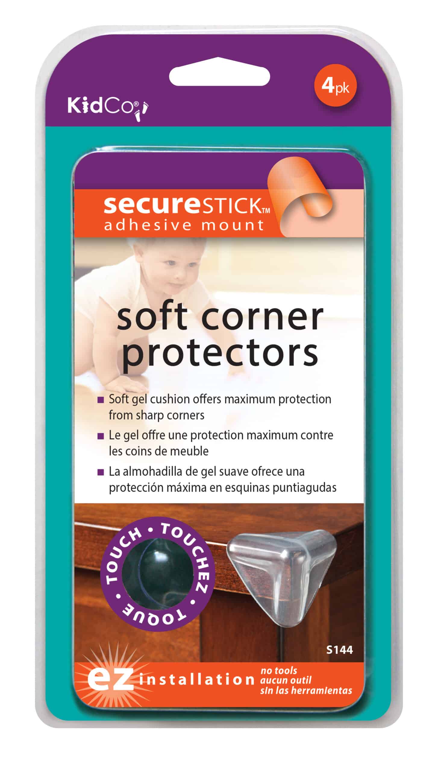 Kidco Soft Corner Protectors, Clear - 4 pack