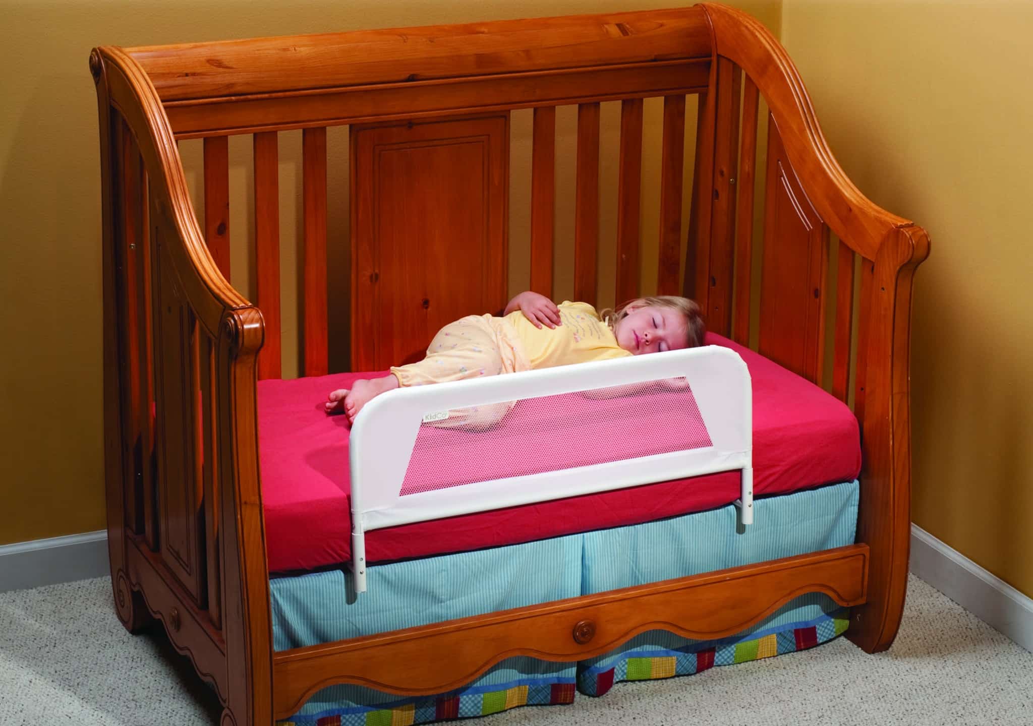Convertible Crib Mesh Bed Rail Telescopic KidCo