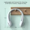 USB Rechargeable Bladeless Turbine Neck Air Fan - Image 7