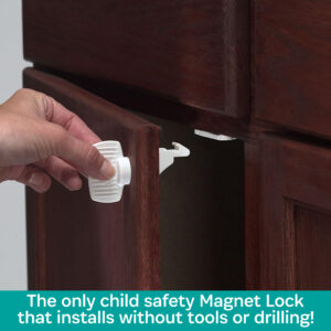 Magnet Lock Set - 4/pkg + Key