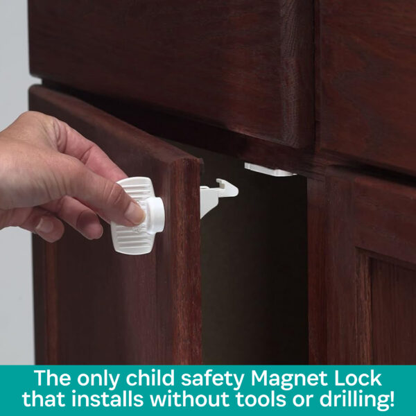 Magnet Lock Set - 4/pkg + Key